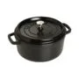 Staub La Cocotte 24cm rund. schwarz. Gusseisen