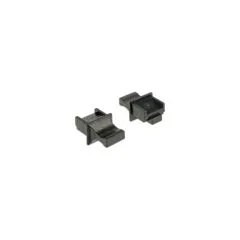 Staubschutz für RJ45 Buchse mit Griff 10 Stück schwarz