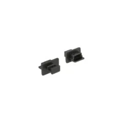 Staubschutz für USB 2.0 Mini-B Buchse mit Griff 10 Stück schwarz