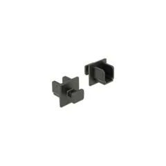 Staubschutz für USB 3.0 Typ-B Buchse mit Griff 10 Stück schwarz