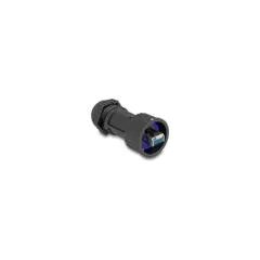 Stecker feldkonfektionierbar Cat.6A mit Durchführungskupplung passend für Delock Artikel 67047 und 67048 IP68 staub- ...