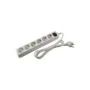 Str. 6er Steckdose white Schalter