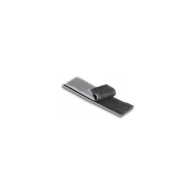 Strapazierfähiges Klettband selbstklebend mit Haft- und Flauschband L 15 m x B 25 mm schwarz — image 4