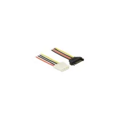 Stromkabel SATA 15 Pin Stecker to 4 Pin Buchse 100 cm