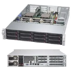 Supermicro 2U 12x3.5' hot-swap drive 2x1200W ohne OS