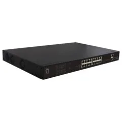 Switch 16x FE FGP-2031 2xGE 2xGSFP 19' 270W 16xPoE+
