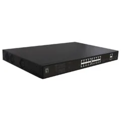 Switch 16x GE GEP-2021 2xGE 2xGSFP 19' 270W 16xPoE+
