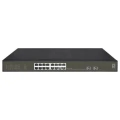 Switch 16x GE GES-2118P 2xGSFP 19' 230W 16xPoE+