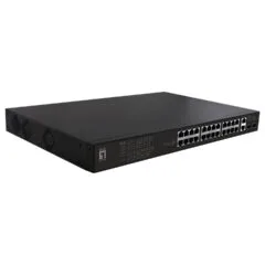 Switch 24x FE FGP-2831 2xGE 2xGSFP 19' 390W 24xPoE+