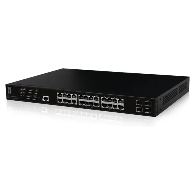 Switch 28xPort GEP-2861 4xGSFP 19' 390W 24xPoE+ — image 2
