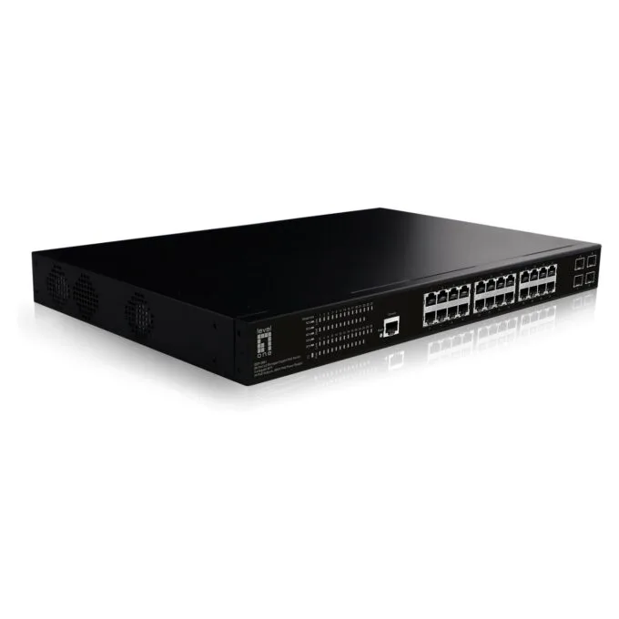 Switch 28xPort GEP-2861 4xGSFP 19' 390W 24xPoE+ — image 3