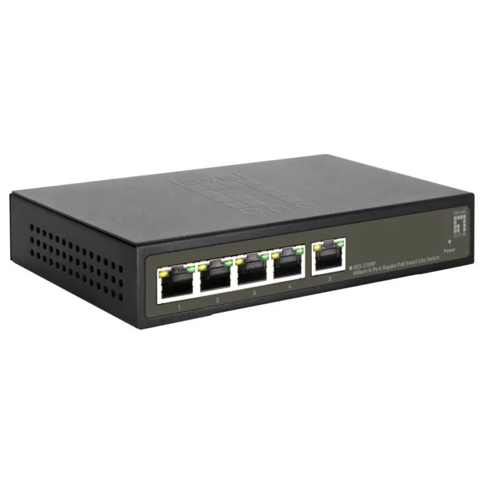Switch 5x GE GES-2105P Hilbert 60W 4xPoE+ — image 4