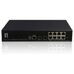 Switch 8x GE GEP-1061 2xGSFP 19' 180W 8xPoE+