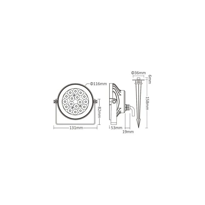Synergy 21 LED Garden Lamp 9W RGB-WW with Radio and WiFi IP66 Zigbee+ — image 4