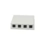 Synergy21 Keystone. Modulträger. Patchpanel für 4x TP-Modul. Aufputz. weiss(ABS)