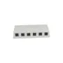 Synergy21 Keystone. Modulträger. Patchpanel für 6x TP-Modul. Aufputz. weiss(ABS)