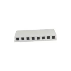 Synergy21 Keystone. Modulträger. Patchpanel für 8x TP-Modul. Aufputz. weiss(ABS)