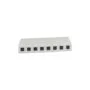 Synergy21 Keystone. Modulträger. Patchpanel für 8x TP-Modul. Aufputz. weiss(ABS)