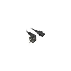 Synergy21 Netzkabel 230V Schutzkontakt CEE7(Stecker)- to Kaltgeräte IEC-C13(Buchse). 3m. Black. .