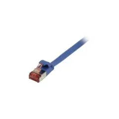 Synergy21 Patchkabel RJ45. CAT6 250Mhz. 0.25m blau. FTP(U FTP). TPE(Superflex). Flach