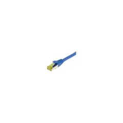 Synergy21 Patchkabel RJ45. CAT6A 500Mhz. 0.15m. blau. S-STP(S FTP). TPE LSZH(Ultraflex). AWG26. mit CAT7 Rohkabel.