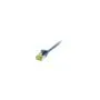Synergy21 Patchkabel RJ45. CAT6A 500Mhz. 0.15m. blau. U FTP. slimline rund d3.8mm. TPE LSZH(Superflex). AWG32. mit C...