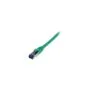 Synergy21 Patchkabel RJ45. CAT6A 500Mhz. 0.15m. grün. S-STP(S FTP). TPE LSZH(Superflex). AWG26.