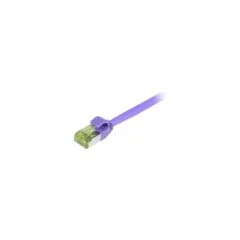 Synergy21 Patchkabel RJ45. CAT6A 500Mhz. 0.15m. lila. S-STP(S FTP). slimline rund d4.5mm. TPE LSZH(Superflex). AWG28...