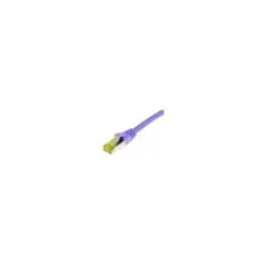 Synergy21 Patchkabel RJ45. CAT6A 500Mhz. 0.15m. lila. S-STP(S FTP). TPE LSZH(Ultraflex). AWG26. mit CAT7 Rohkabel.