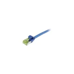 Synergy21 Patchkabel RJ45. CAT6A 500Mhz. 0.25m. blau. S-STP(S FTP). slimline rund d4.5mm. TPE LSZH(Superflex). AWG28...