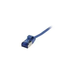 Synergy21 Patchkabel RJ45. CAT6A 500Mhz. 0.25m. blau. U FTP. slimline rund d3.8mm. TPE(Superflex). AWG32.