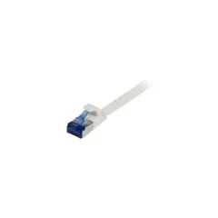 Synergy21 Patchkabel RJ45. CAT6A 500Mhz. 0.25m. weiss. U FTP. flach. TPE(Superflex). AWG32.