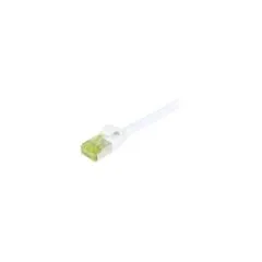 Synergy21 Patchkabel RJ45, CAT6A 500Mhz, 0,5m, weiss, S-STP(S FTP), slimline rund d4,5mm, TPE LSZH(Superflex), AWG28...