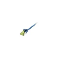 Synergy21 Patchkabel RJ45, CAT6A 500Mhz, 1,0m, blau, U FTP, slimline rund d3,8mm, TPE LSZH(Superflex), AWG32, mit CA...