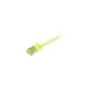 Synergy21 Patchkabel RJ45. CAT6A 500Mhz. 1.0m. gelb. S-STP(S FTP). slimline rund d4.5mm. TPE LSZH(Superflex). AWG28....
