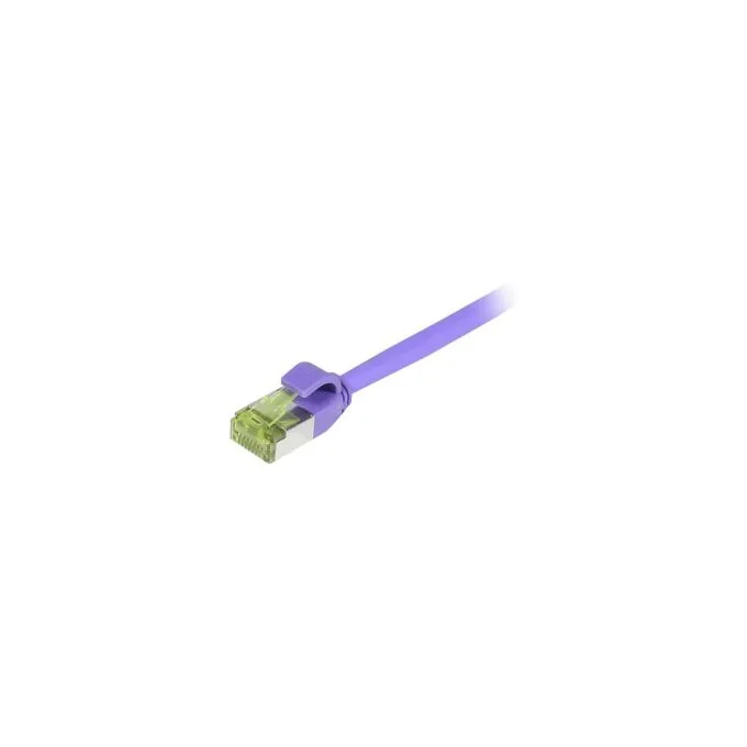 Synergy21 Patchkabel RJ45. CAT6A 500Mhz. 1.0m. lila. S-STP(S FTP). slimline rund d4.5mm. TPE LSZH(Superflex). AWG28.... — image 1