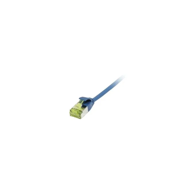 Synergy21 Patchkabel RJ45. CAT6A 500Mhz. 1.5m. blau. U FTP. slimline rund d3.8mm. TPE LSZH(Superflex). AWG32. mit CA... — image 1