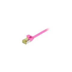 Synergy21 Patchkabel RJ45. CAT6A 500Mhz. 15m. magenta. S-STP(S FTP). slimline rund d4.5mm. TPE LSZH(Superflex). AWG2...