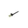 Synergy21 Patchkabel RJ45. CAT6A 500Mhz. 1.5m. schwarz. S-STP(S FTP). slimline rund d4.5mm. TPE LSZH(Superflex). AWG...