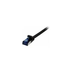 Synergy21 Patchkabel RJ45. CAT6A 500Mhz. 1.5m. schwarz. U FTP. flach. TPE(Superflex). AWG32.
