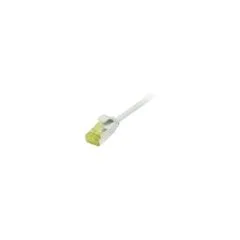 Synergy21 Patchkabel RJ45. CAT6A 500Mhz. 2m. grau. U FTP. slimline rund d3.8mm. TPE LSZH(Superflex). AWG32. mit CAT7...