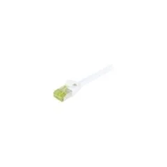 Synergy21 Patchkabel RJ45. CAT6A 500Mhz. 2m. weiss. S-STP(S FTP). slimline rund d4.5mm. TPE LSZH(Superflex). AWG28. ...