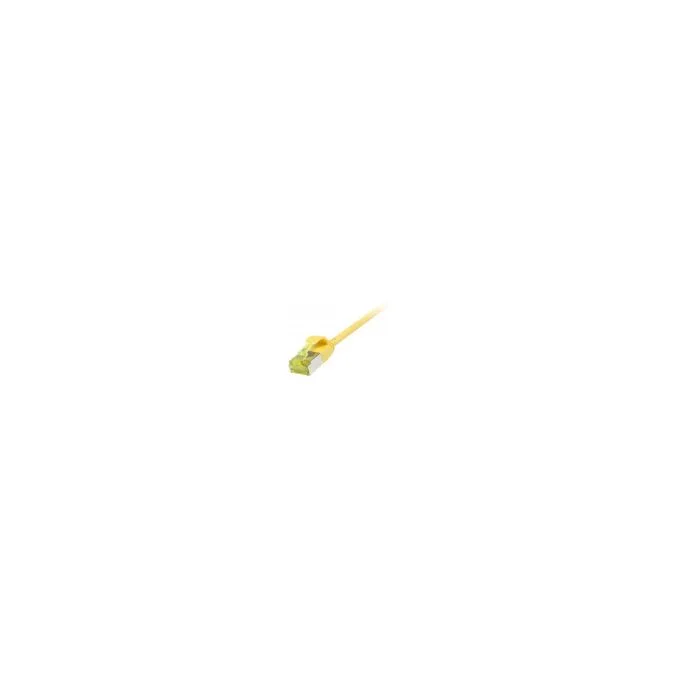 Synergy21 Patchkabel RJ45. CAT6A 500Mhz. 3m. gelb. U FTP. slimline rund d3.8mm. TPE LSZH(Superflex). AWG32. mit CAT7... — image 1
