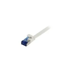 Synergy21 Patchkabel RJ45. CAT6A 500Mhz. 3m. weiss. U FTP. flach. TPE(Superflex). AWG32.
