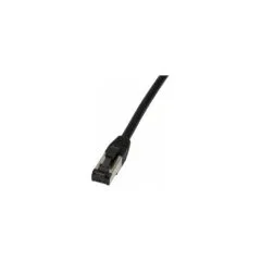 Synergy21 Patchkabel RJ45, CAT6A 500Mhz, 5m, schwarz, S FTP, slimline rund d4,5mm, TPE LSZH(Superflex), AWG28, mit C...