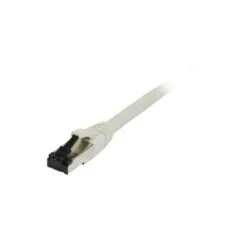 Synergy21 Patchkabel RJ45. CAT8.1 2000Mhz. 0.25m. grau. S-STP(S FTP). TPE(Ultra SuperFlex). AWG26.