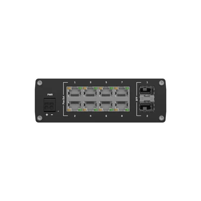 Teltonika · Switch · TSW200 · 8 Port Gigabit Industrial unmanaged PoE+ Switch. 2 SFP — image 4