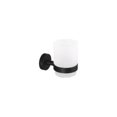 tesa Zahnputzbecherhalter MOON schwarz, weiß
