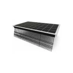 Tierabwehr Barriere Taubenabwehr für Photovoltaik Anlagen 1 m - 2 Stück braun