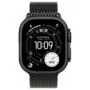 Titan Milanaise Armband, Schwarz, 49mm, Medium